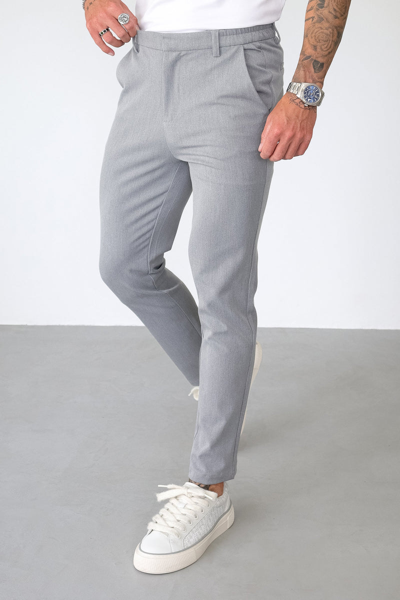 Calça Social Masculina De Santis Atlantic Cinza